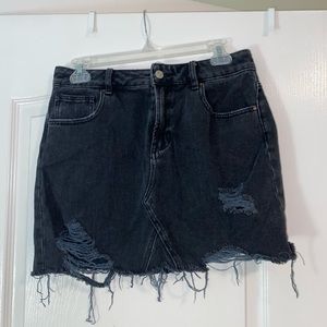Pacsun Black Denim Mini Skirt